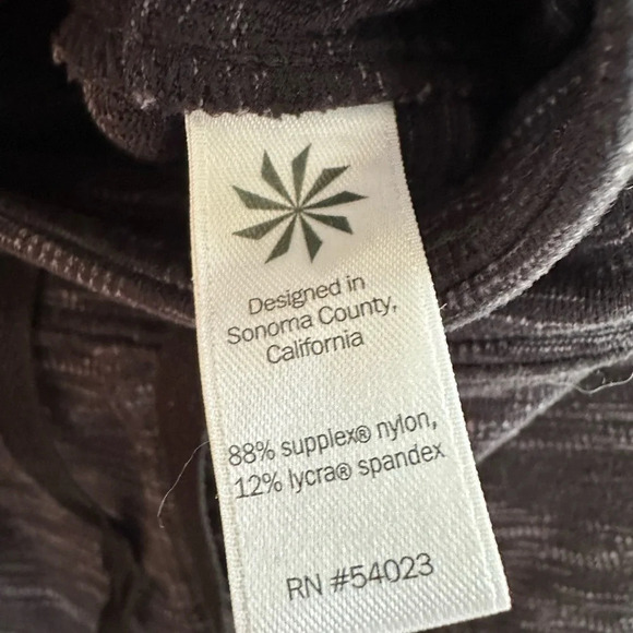 ATHLETA Small Zipper Drawstring Black (or very dark gray) Space Dye Joggers - Picture 8 of 13